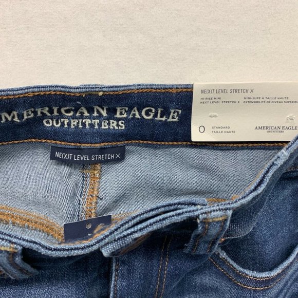 American Eagle Blue Jean Skirt Womens Size O - Picture 2 of 4